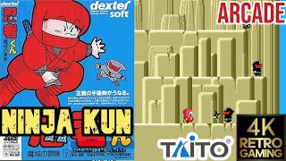 Ninja-Kun Arcade (Taito 1984) 4k Gameplay