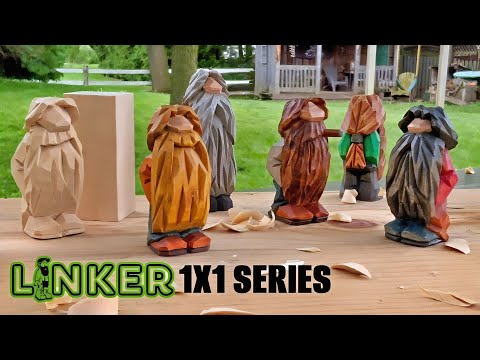 Carve a Hairy Hippie -Full Knife Only Tutorial (1x1 series)