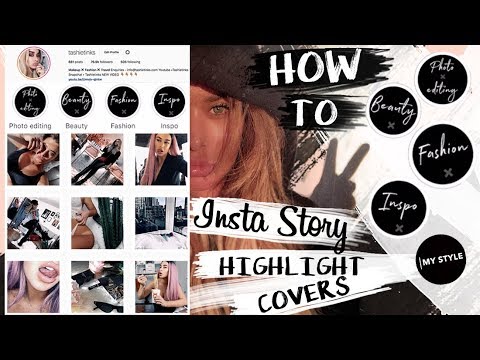 How to Instagram story highlight covers! SUPER EASY!