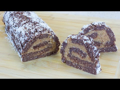 No Bake Chestnut Roll Cake - Simple and so delicious!