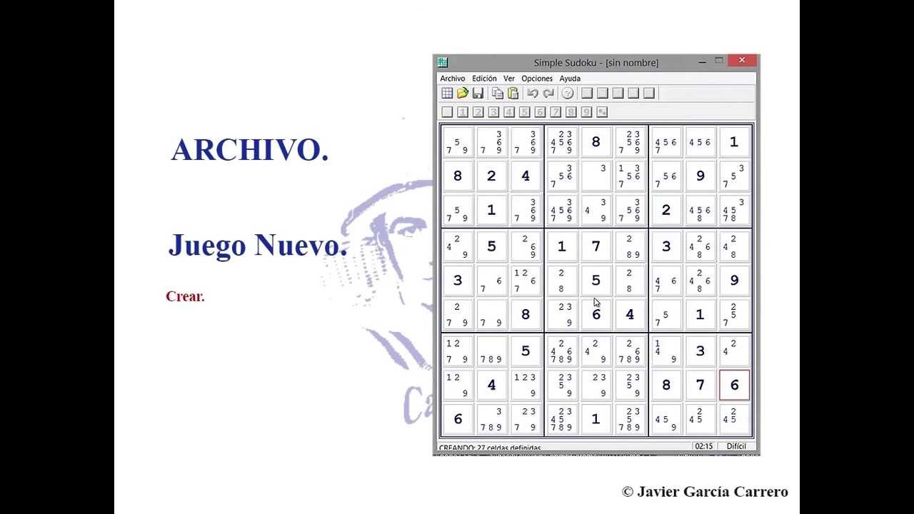 Watch Sudoku Facile à Imprimer Gratuitement Now Lección 15 Instalamos programa Simple Sudoku