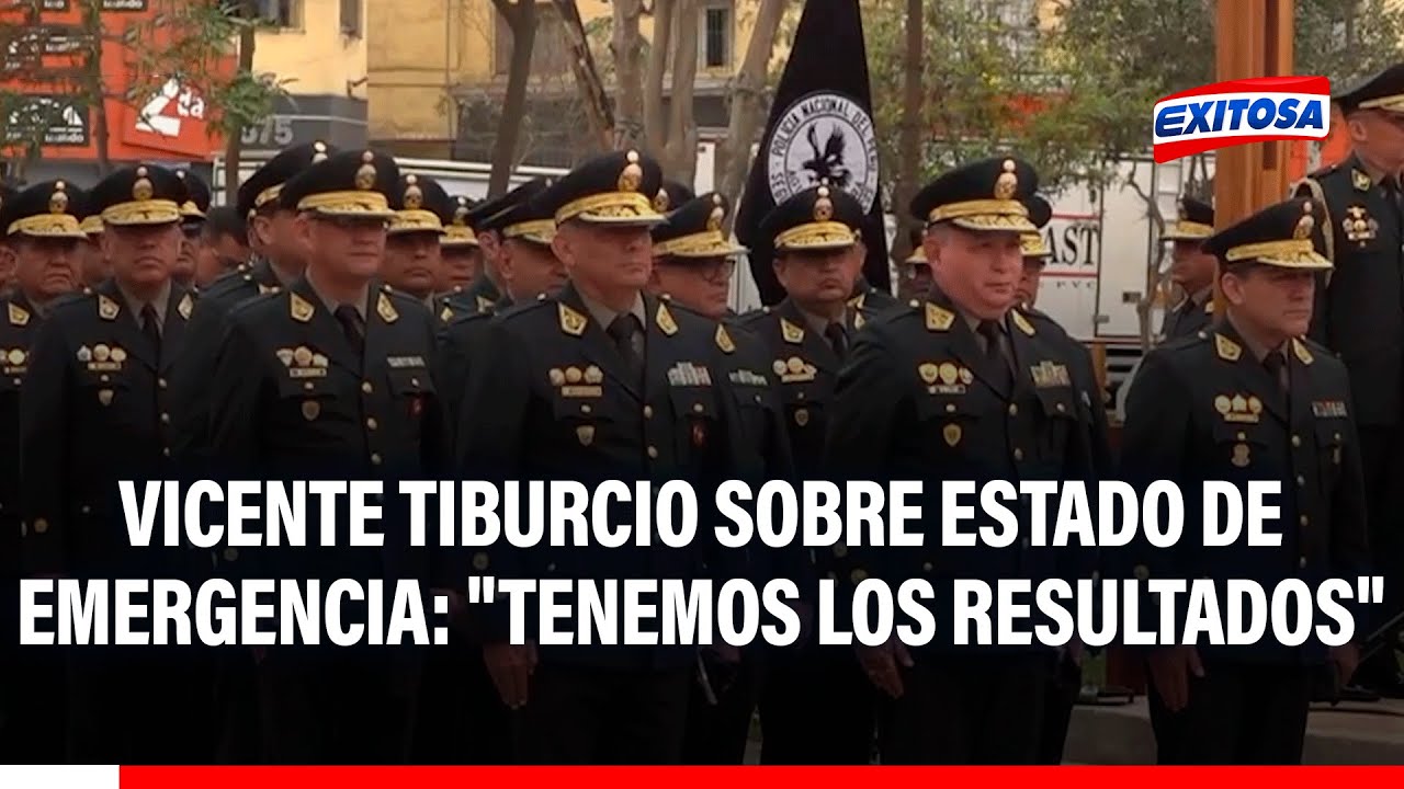 🔴🔵Vicente Tiburcio destaca estado de emergencia en Lima pese a recientes asesinatos