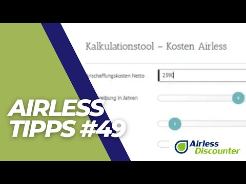 Airless-Kosten pro Betriebsstunde kalkulieren - Airless Tipps #49