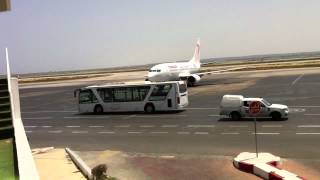 preview picture of video '✈ Boeing 737-600 737-500 push-back Monastir Habib Bourguiba. ✈'
