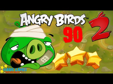 Angry Birds 2 - 3 Stars Walkthrough Level 90 BOSS [4K 60FPS]
