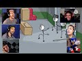 Gamers React to Distraction Dance! (Henry Stickmin Collection: Fleeing The Complex)