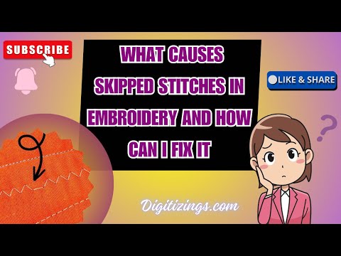 What Causes Skipped Stitches in Embroidery? How Can I Fix? it#SkippedStitchesFix