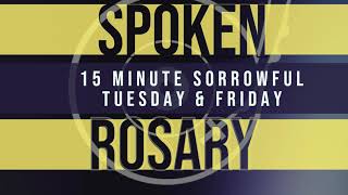 15 Minute Rosary - Sorrowful - Tuesday &amp; Friday - SPOKEN ONLY - Simple Rosary Video in English
