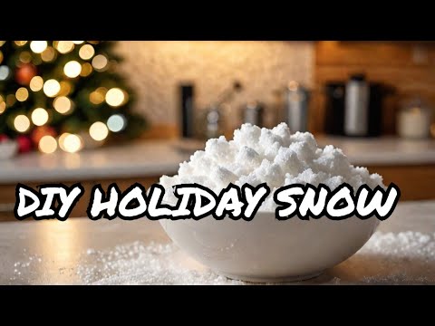 DIY Fake Snow: How to make realistic snow for holiday decor, crafts and winter fun!
