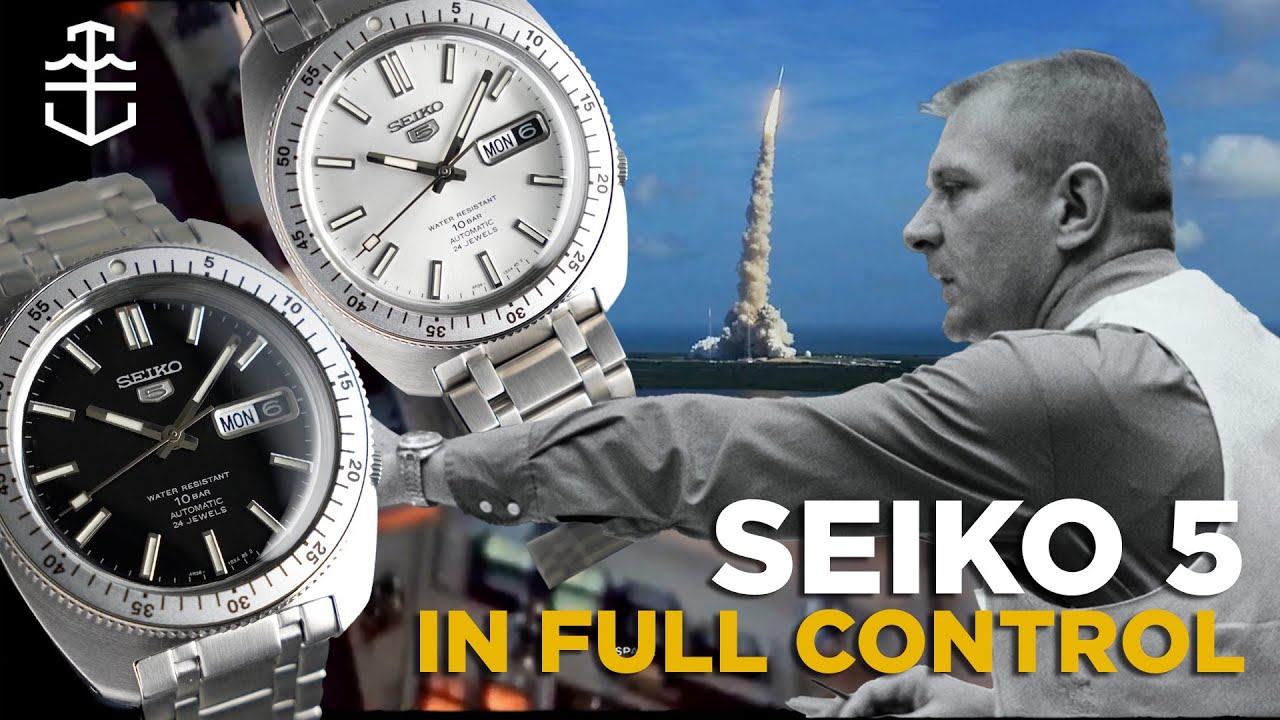 Seiko 5 Sports SRPL91 and SRPL93: Gene Kranz and the shield live again