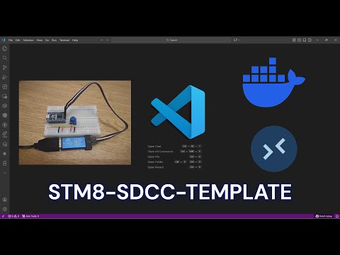 STM8 Project Template - Program STM8 On VS Code. Part 2 #stm #stm8s #vscode #dockercontainer #sdcc