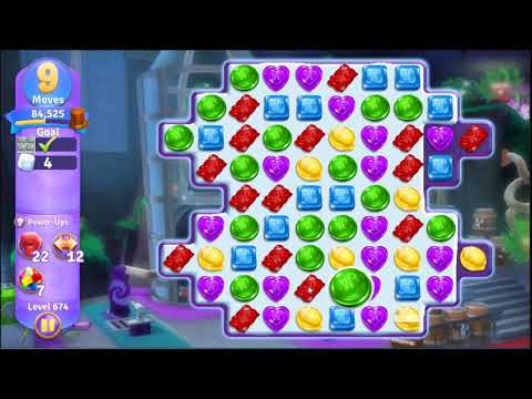 Wonka's World of Candy Level 674 - NO BOOSTERS + FULL STORY 🍫 | SKILLGAMING ✔️