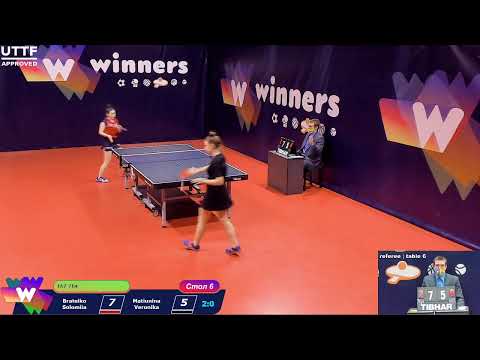 Brateiko Solomiia - Matiunina Veronika Final League of Best Table Tennis 6 11:00 20.12.2020