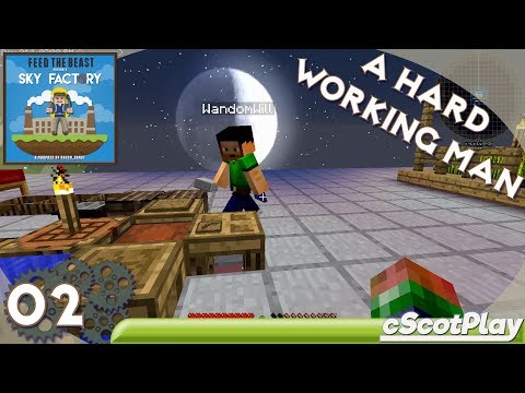 FTB Sky Factory 3 w/ cScot – Ep 2 : Meeting Up with WandomWill