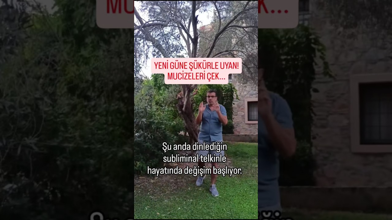 YENİ GÜNE ŞÜKÜRLE UYAN! MUCİZELERİ ÇEK... #çekirdekinanç #atakansönmez #telkincd #hayatımdeğişti