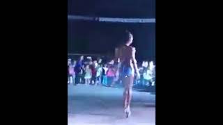 Beauty Queen in bikini FALLS during Miss Malilico 2021 Beauty Pageant