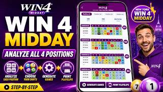 How to Analyze Win 4 Midday by Position and Generate games