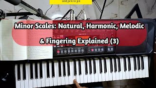 Minor Scales: Natural, Harmonic, Melodic & Fingering Explained (part 3)