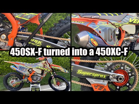 KTM 450SXF turned into a 450XCF (Way better!)