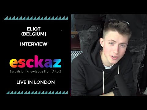 ESCKAZ in London: Interview with Eliot (Belgium  at the Eurovision 2019)