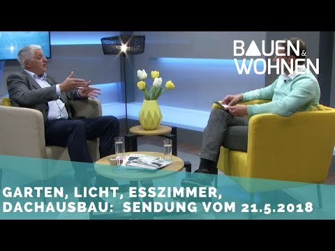 Dachausbau, Alarmanlagen, schönes Licht, smarter Garten - Sendung vom 21.5.2018