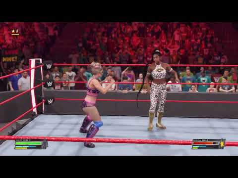 WWE 2K22 RAW ALEXA BLISS vs Bianca Belair because she hurt ALEXA Friend Floriane