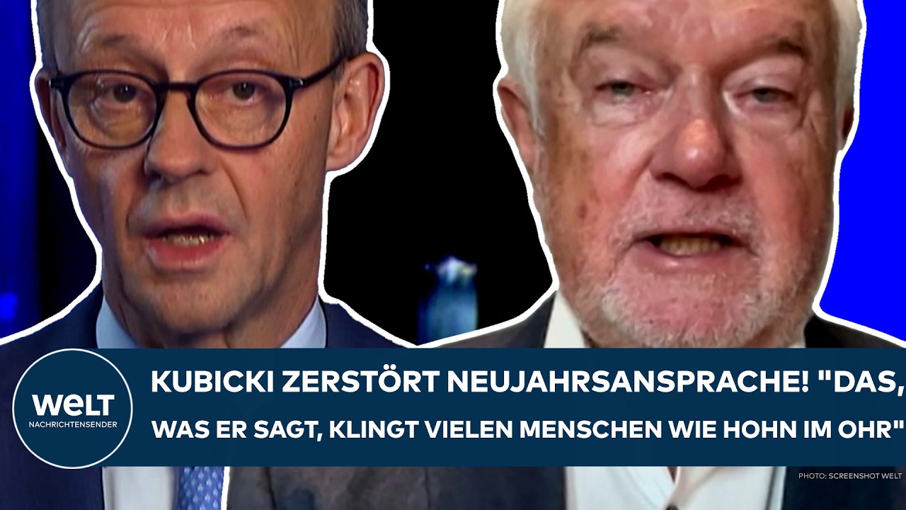 MERZ: Kubicki zerstört Neujahrsansprache! "Das, was er sagt, klingt vielen Menschen wie Hohn im Ohr"