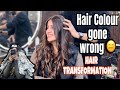 Hair Colour gone WRONG 😑| HAIR TRANSFORMATION 💇🏻‍♀️ | Gulabi Queen | Pranjal Dahiya