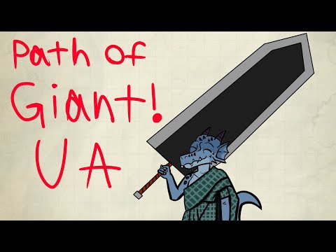 Path of Giant Barbarian with Math! - UA Giant Options - Dnd 5e