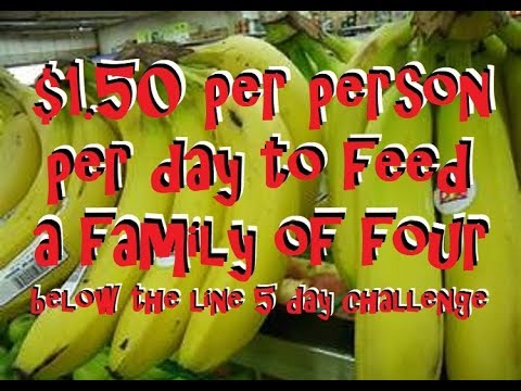 Living Below The Line Challenge for Family of Four - $1.50 per Person per Day for Five Days - Part 1 Video