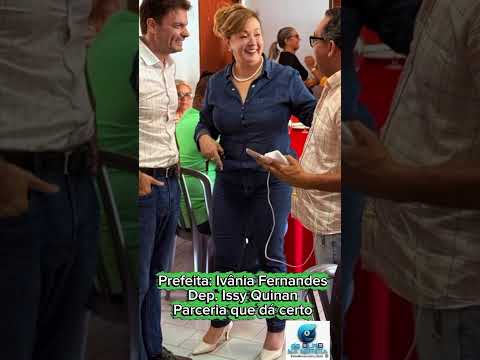 Prefeita Ivania Fernandes recebi o Deputado Issy Quinan em Matrinchã - Go