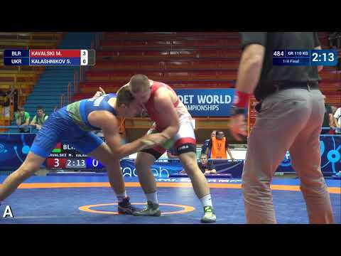 1/4 GR - 110 kg: M. KAVALSKI (BLR) v. S. KALASHNIKOV (UKR)