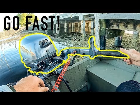 1st YouTube video about how fast can a 9.9 hp outboard go