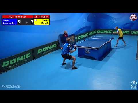 19:00 Artem Semenenko 3-1 Andrii Rehush West 3 WIN CUP 13.11.2022 | TABLE TENNIS WINCUP