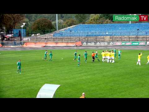 Skrót meczu Motor Lublin - Radomiak Radom. II liga sezon 2013/2014.
