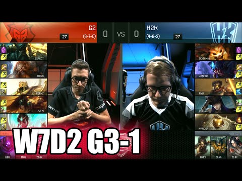 G2 eSports vs H2K Gaming | Game 1 S6 EU LCS Summer 2016 Week 7 Day 2 | G2 vs H2K G1 W7D2 1080p