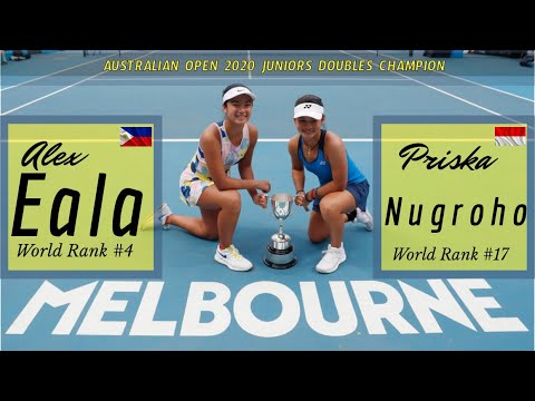 Australian Open Juniors Doubles Champion - Alexandra Eala with Priska Nugroho