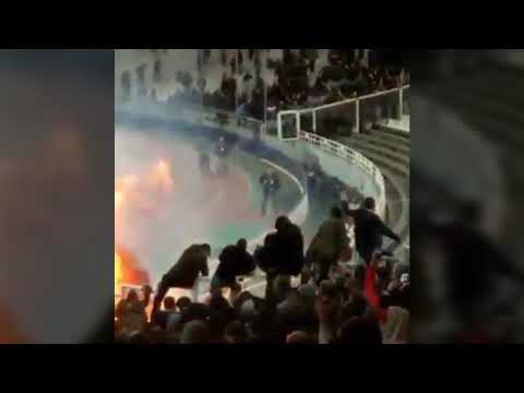 Hooligans AEK Athene vs Ajax Amsterdam 27/11/2018 UEFA Champions League