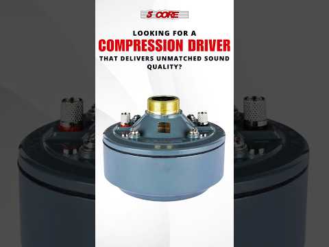 5 Core Compression Driver 2" Horn Tweeter 600W Titanium Diaphragm 16 Ohms 18 TPI All Weather Use image 11