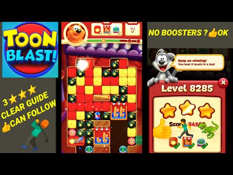 Toon Blast Level 8285 ✨🏃🦖