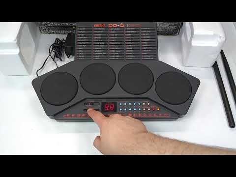 Portable Yamaha DD-6 Electronic Digital Percussion 4 Pad Drum Kit Machine With Box & power supply image 15