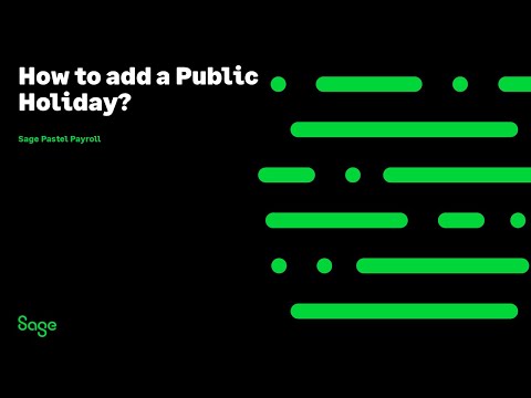 Sage Pastel Payroll (AMEA): How to create a public...