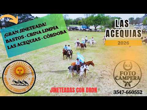 🐎 GRAN JINETEADA Y FOLKLORE EN LAS ACEQUIAS, CÓRDOBA | FIESTAS PATRONALES 2026 🇦🇷
