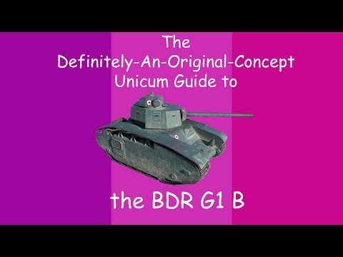 The BDR G1 B Guide (WoT)