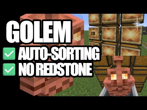 Sistema di smistamento dei golem di rame in Minecraft: facile da usare e senza redstone! (Java e ...