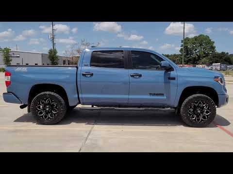 New Bilstein UCA/6112/5100 suspension lift on my 2021 Cavalry blue Tundra Crewmax.