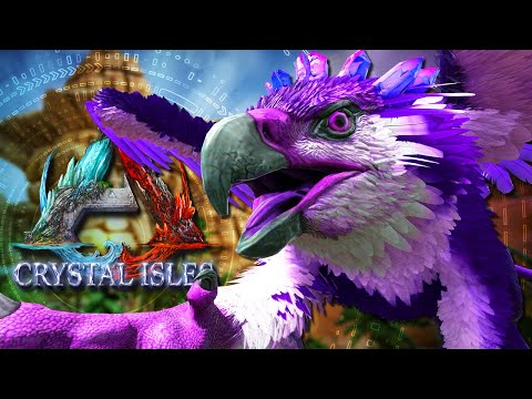 ARK: Crystal Isles - We Have CRYSTAL CREATURES! Taming A MAX Level CRYSTAL GRIFFIN! [ARK DLC - EP19]