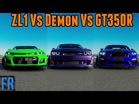 Camaro Zl1 Vs Demon Vs Shelby GT350R - Forza Motorsport 7