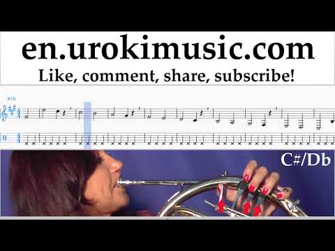 French Horn lessons Jonas Blue - Mama Sheet Music Tutorial Part#1 um-i352