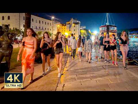 Makarska Croatia 4K Evening Walking Tour 2025